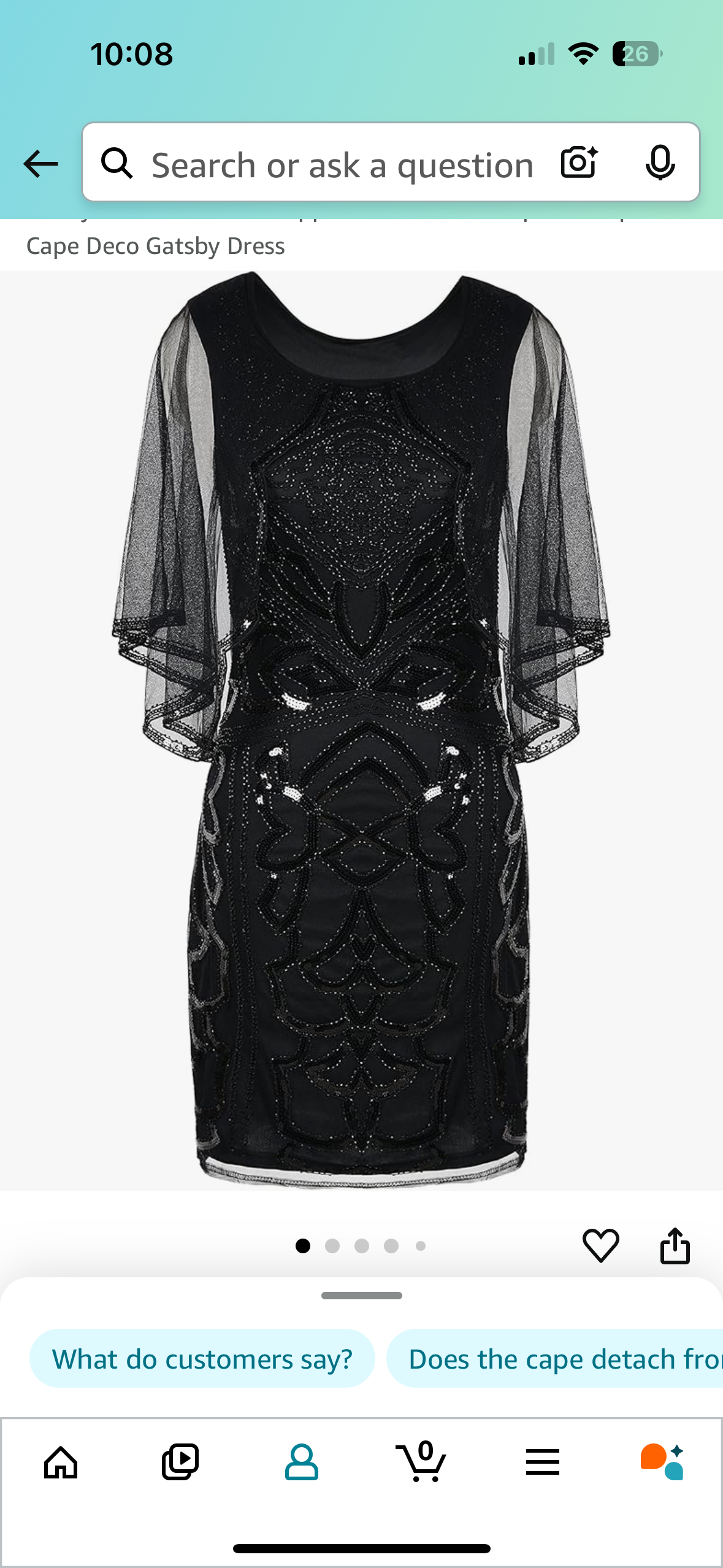 Cape Deco Gatsby Dress